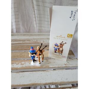 Hallmark nose so bright Rudolph Red-Nosed reindeer ornament new Xmas 2006 tree